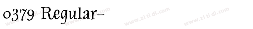 0379 Regular字体转换